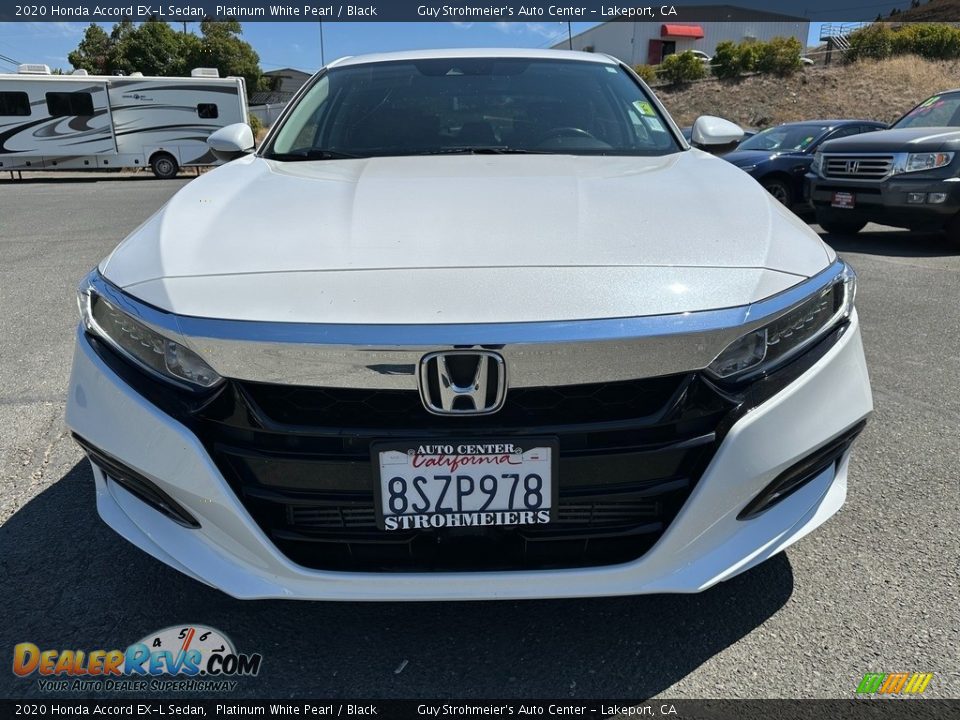 2020 Honda Accord EX-L Sedan Platinum White Pearl / Black Photo #2