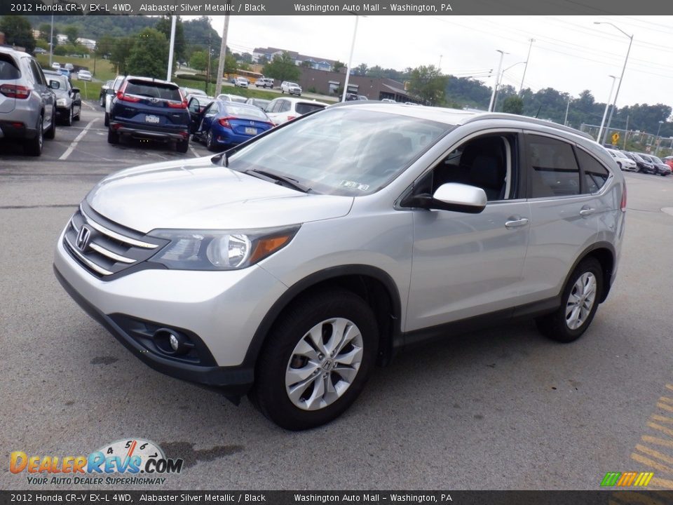 2012 Honda CR-V EX-L 4WD Alabaster Silver Metallic / Black Photo #6