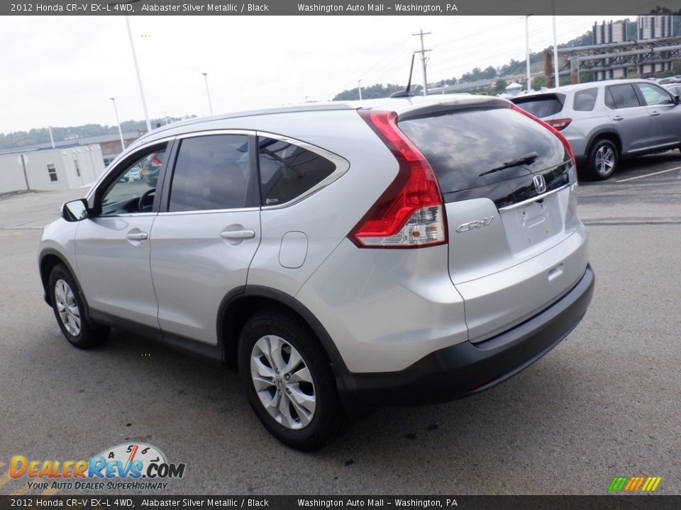 2012 Honda CR-V EX-L 4WD Alabaster Silver Metallic / Black Photo #9