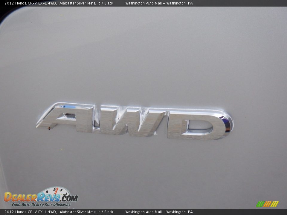 2012 Honda CR-V EX-L 4WD Alabaster Silver Metallic / Black Photo #12