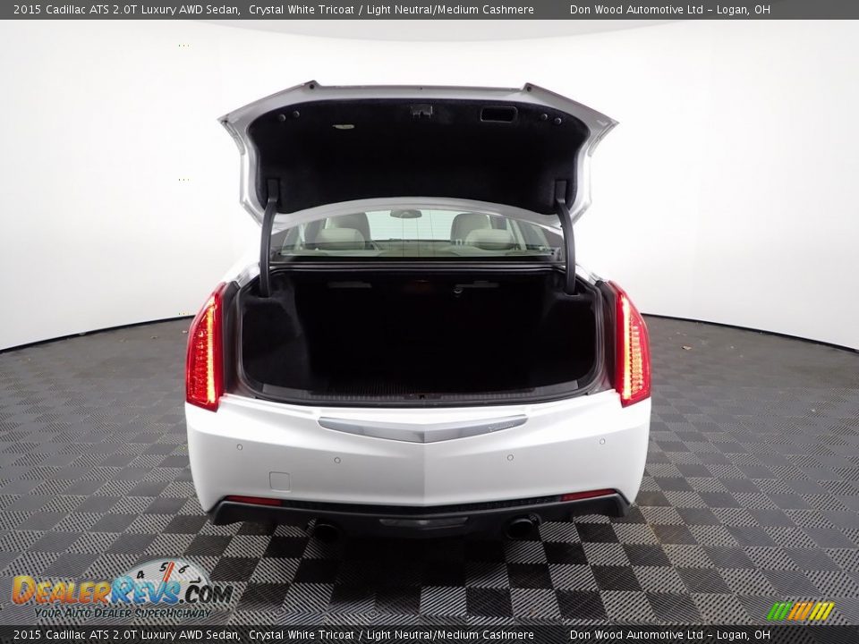 2015 Cadillac ATS 2.0T Luxury AWD Sedan Crystal White Tricoat / Light Neutral/Medium Cashmere Photo #9