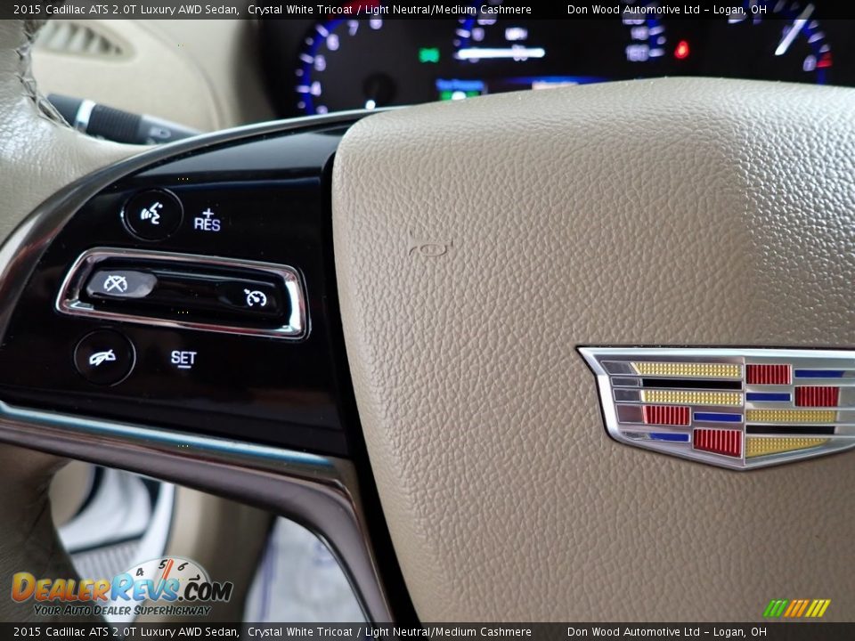 2015 Cadillac ATS 2.0T Luxury AWD Sedan Steering Wheel Photo #16