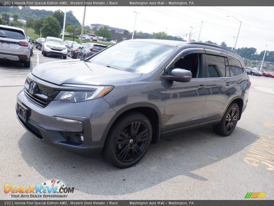 2021 Honda Pilot Special Edition AWD Modern Steel Metallic / Black Photo #7