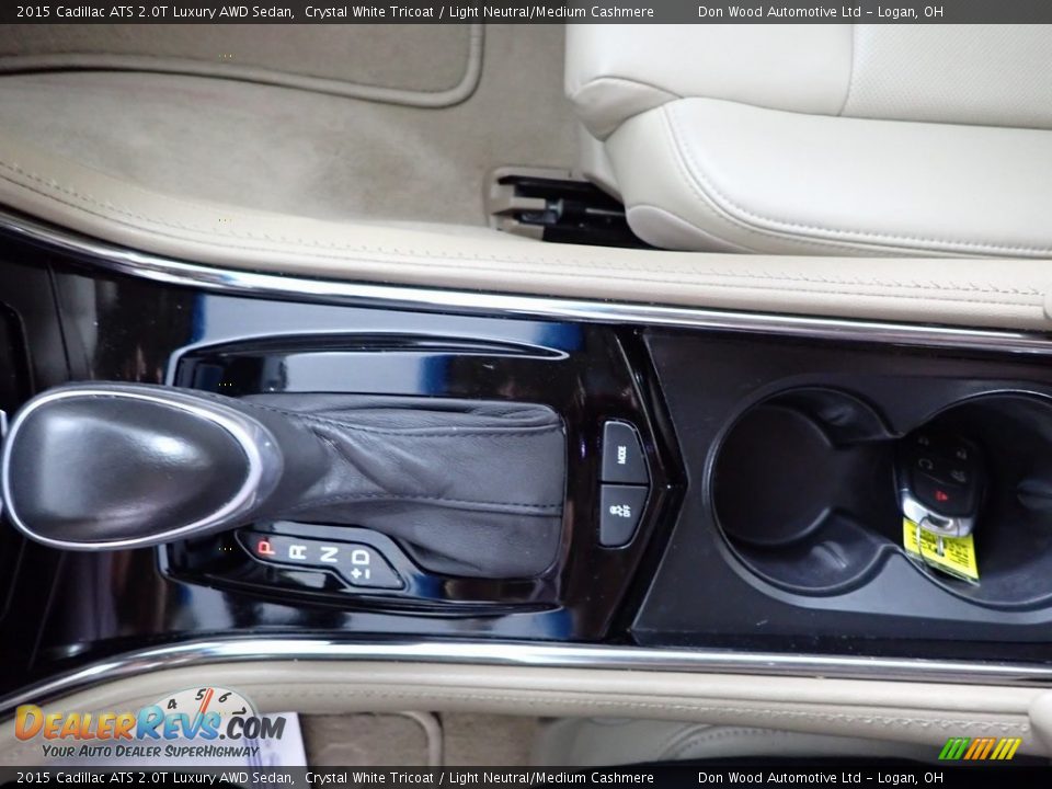2015 Cadillac ATS 2.0T Luxury AWD Sedan Crystal White Tricoat / Light Neutral/Medium Cashmere Photo #20