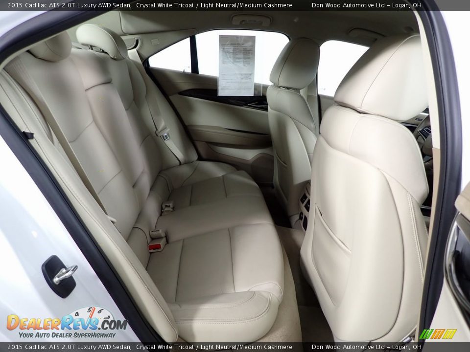 Rear Seat of 2015 Cadillac ATS 2.0T Luxury AWD Sedan Photo #28