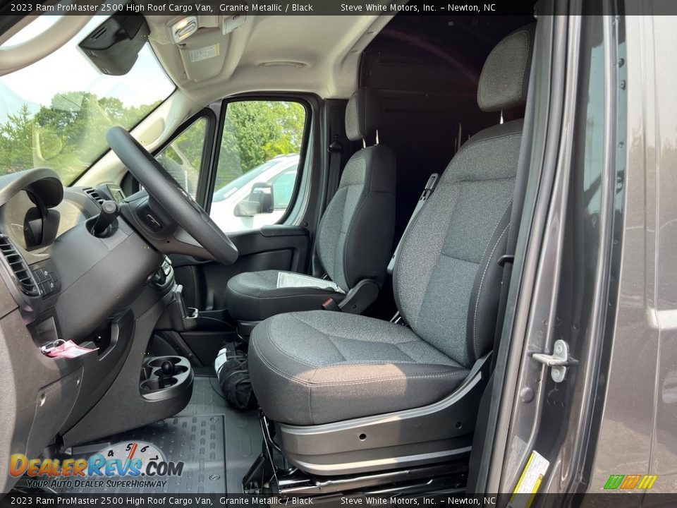 Black Interior - 2023 Ram ProMaster 2500 High Roof Cargo Van Photo #10