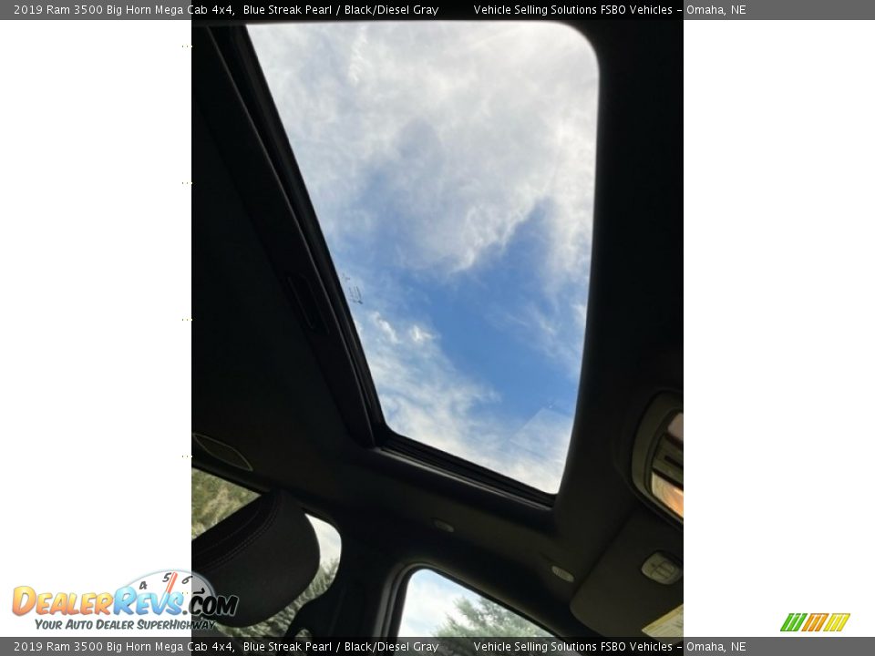 2019 Ram 3500 Big Horn Mega Cab 4x4 Blue Streak Pearl / Black/Diesel Gray Photo #8