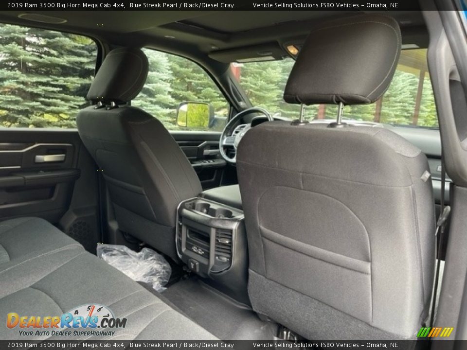 Rear Seat of 2019 Ram 3500 Big Horn Mega Cab 4x4 Photo #12