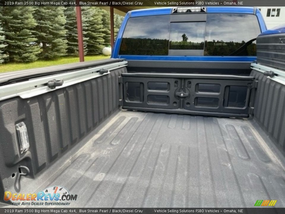 2019 Ram 3500 Big Horn Mega Cab 4x4 Blue Streak Pearl / Black/Diesel Gray Photo #18