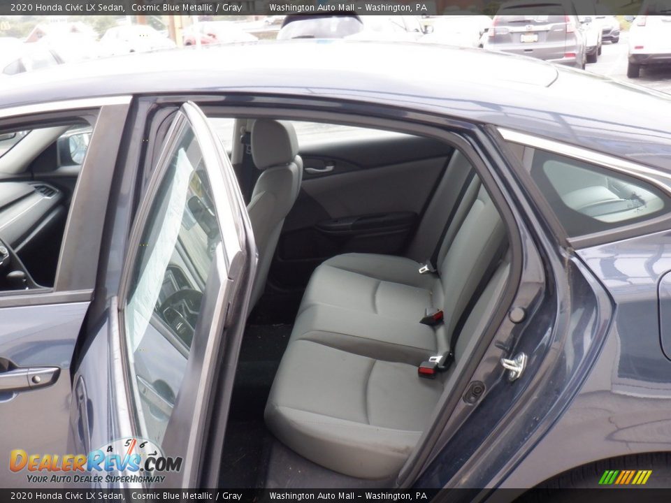 2020 Honda Civic LX Sedan Cosmic Blue Metallic / Gray Photo #22