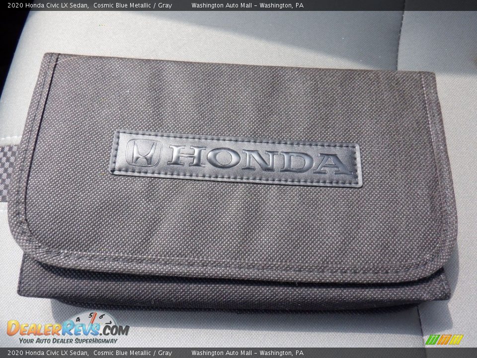 2020 Honda Civic LX Sedan Cosmic Blue Metallic / Gray Photo #24