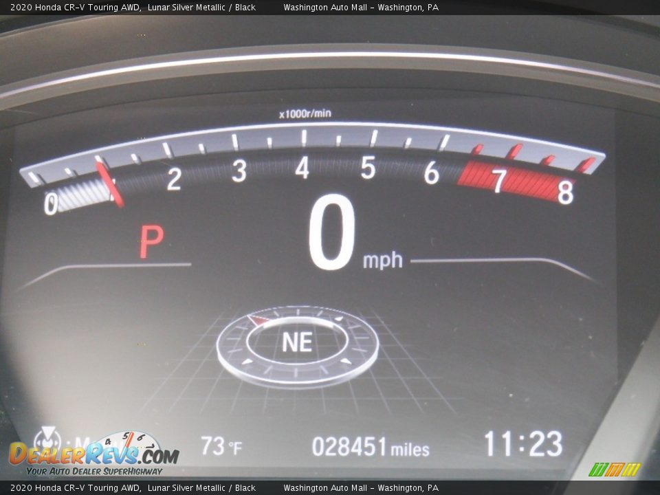 2020 Honda CR-V Touring AWD Lunar Silver Metallic / Black Photo #35