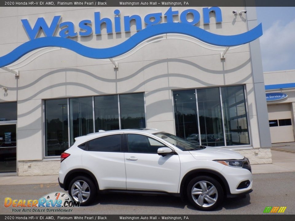 2020 Honda HR-V EX AWD Platinum White Pearl / Black Photo #1