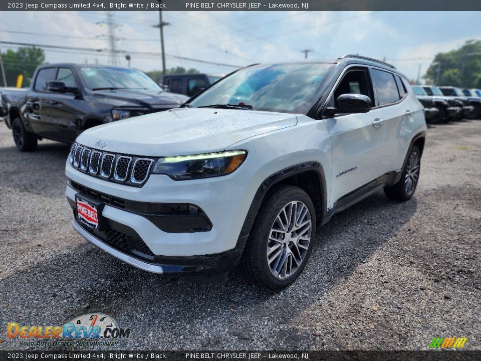 2023 Jeep Compass Limited 4x4 Bright White / Black Photo #1