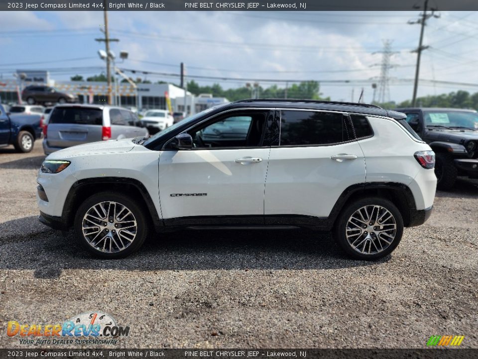 2023 Jeep Compass Limited 4x4 Bright White / Black Photo #3