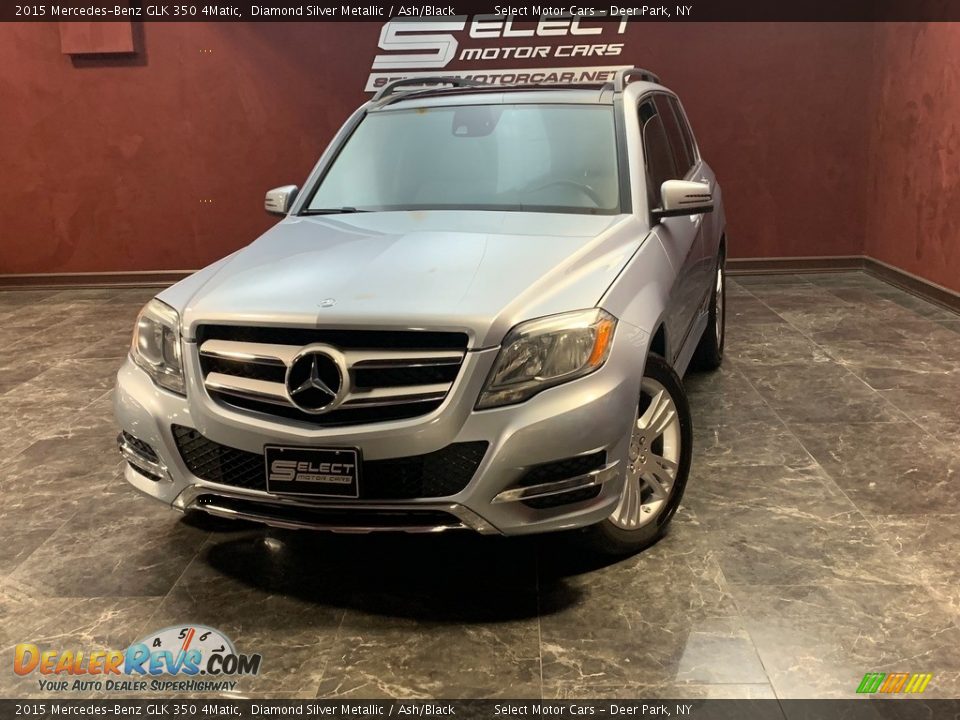 2015 Mercedes-Benz GLK 350 4Matic Diamond Silver Metallic / Ash/Black Photo #1