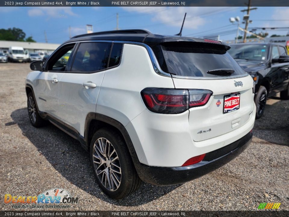 2023 Jeep Compass Limited 4x4 Bright White / Black Photo #4