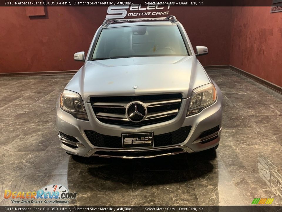 2015 Mercedes-Benz GLK 350 4Matic Diamond Silver Metallic / Ash/Black Photo #2