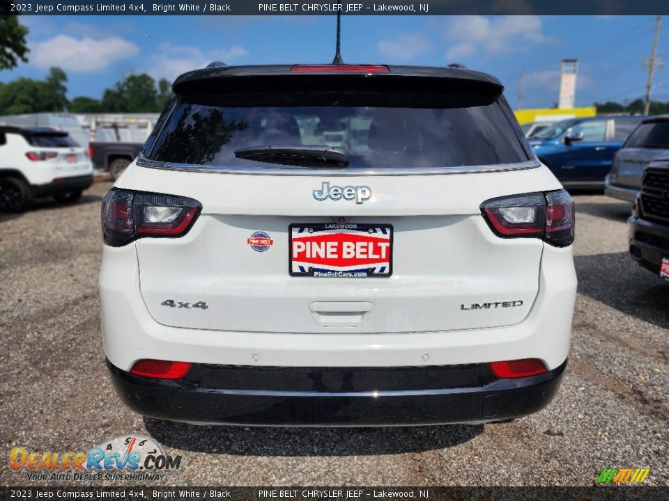 2023 Jeep Compass Limited 4x4 Bright White / Black Photo #6