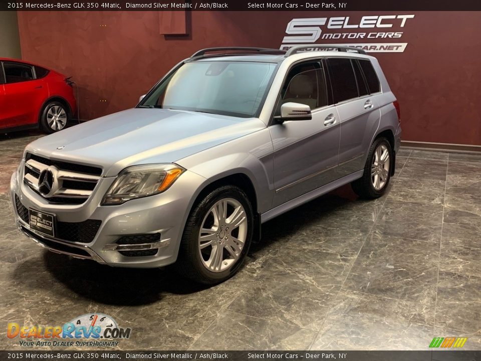 2015 Mercedes-Benz GLK 350 4Matic Diamond Silver Metallic / Ash/Black Photo #6