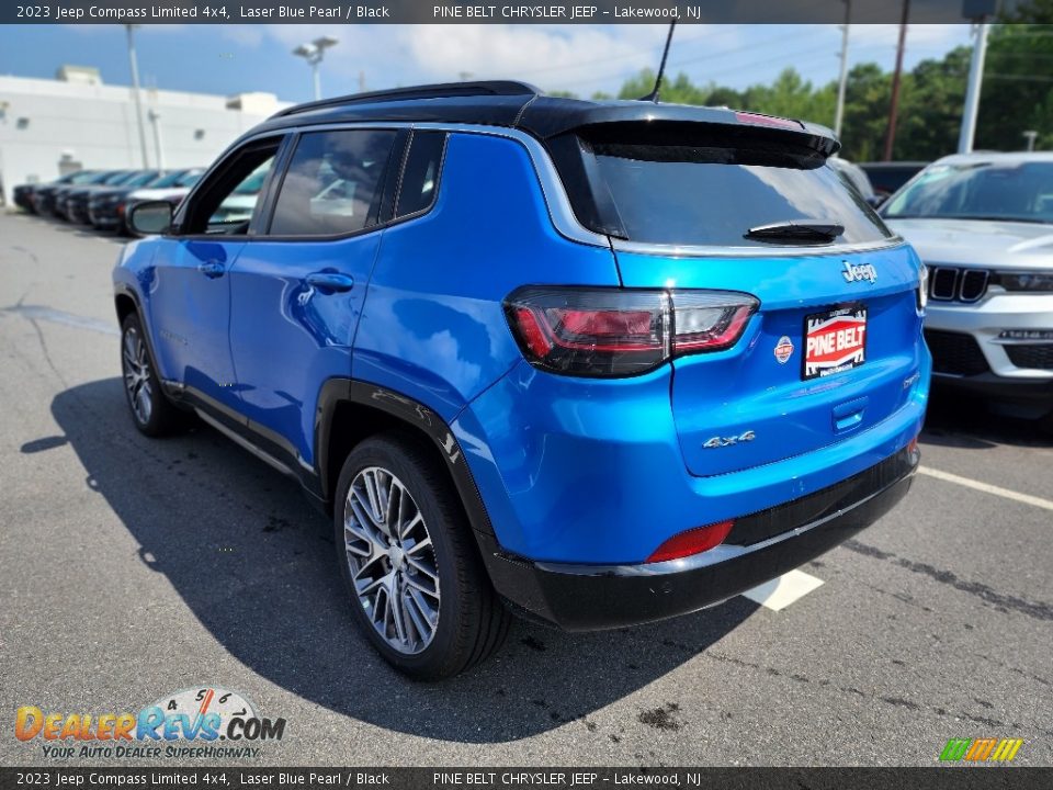 2023 Jeep Compass Limited 4x4 Laser Blue Pearl / Black Photo #4