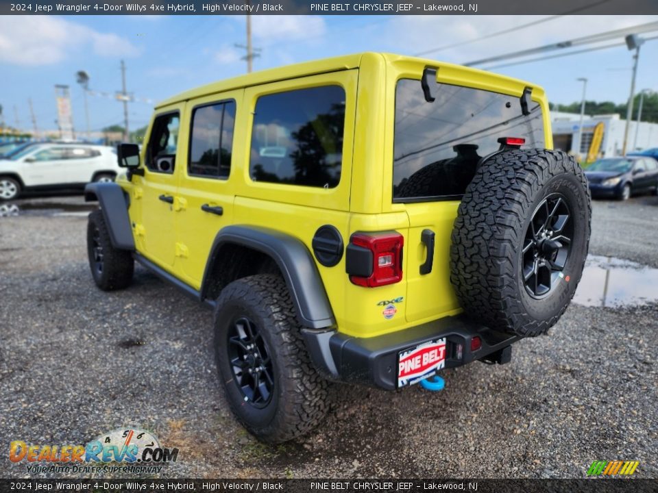 2024 Jeep Wrangler 4-Door Willys 4xe Hybrid High Velocity / Black Photo #4