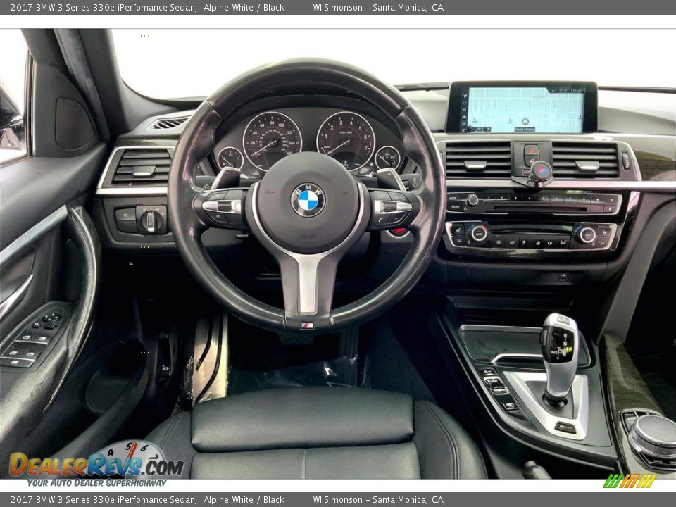 2017 BMW 3 Series 330e iPerfomance Sedan Alpine White / Black Photo #4