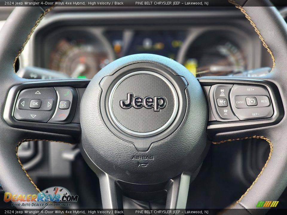 2024 Jeep Wrangler 4-Door Willys 4xe Hybrid Steering Wheel Photo #10