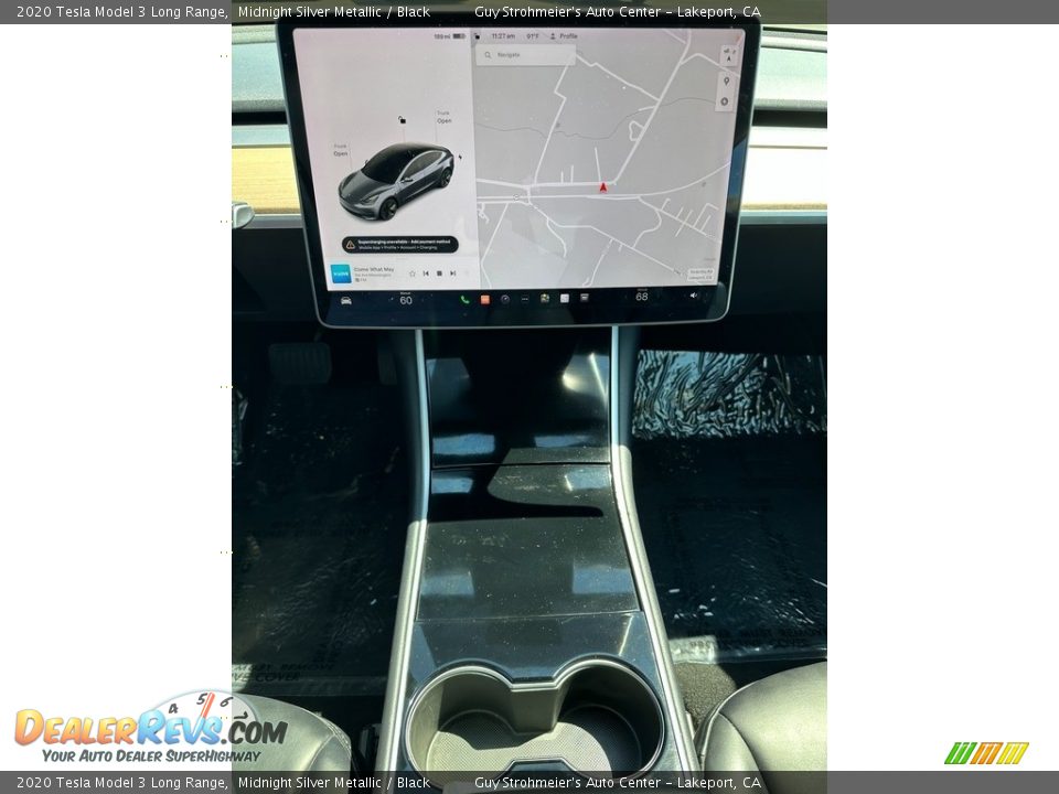 2020 Tesla Model 3 Long Range Midnight Silver Metallic / Black Photo #10