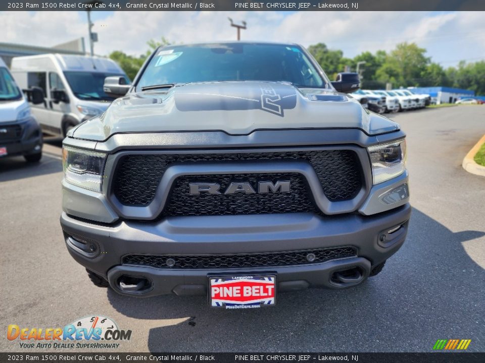 2023 Ram 1500 Rebel Crew Cab 4x4 Granite Crystal Metallic / Black Photo #2