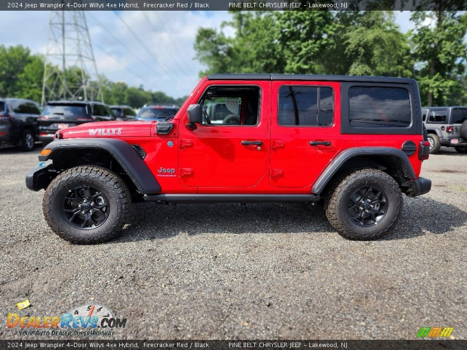 Firecracker Red 2024 Jeep Wrangler 4-Door Willys 4xe Hybrid Photo #3