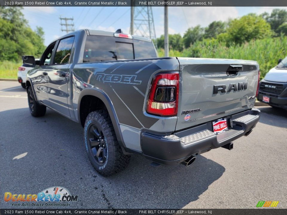 2023 Ram 1500 Rebel Crew Cab 4x4 Granite Crystal Metallic / Black Photo #4