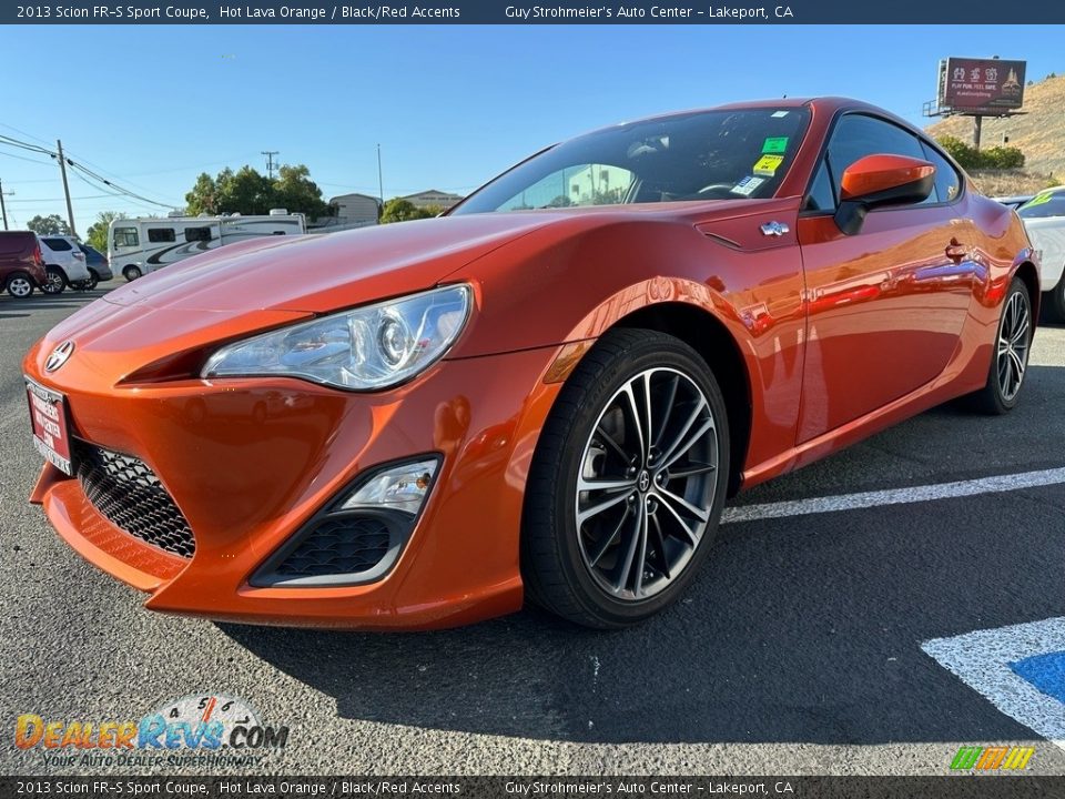 2013 Scion FR-S Sport Coupe Hot Lava Orange / Black/Red Accents Photo #3