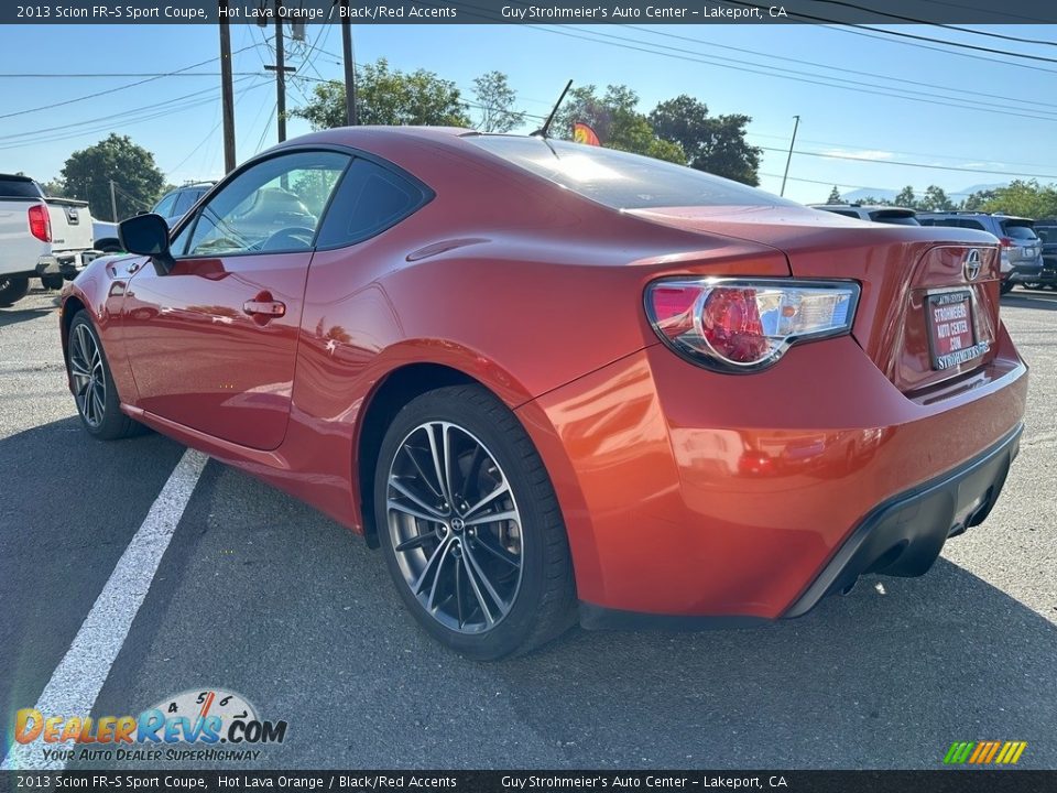 2013 Scion FR-S Sport Coupe Hot Lava Orange / Black/Red Accents Photo #4