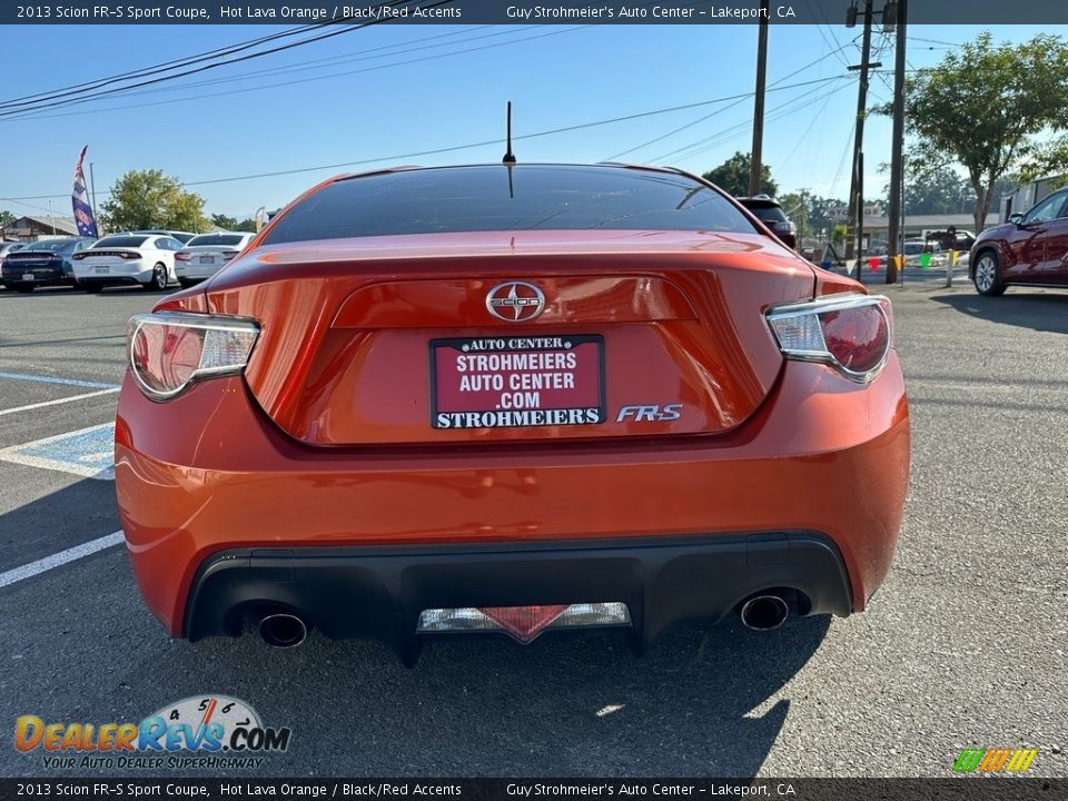 2013 Scion FR-S Sport Coupe Hot Lava Orange / Black/Red Accents Photo #5