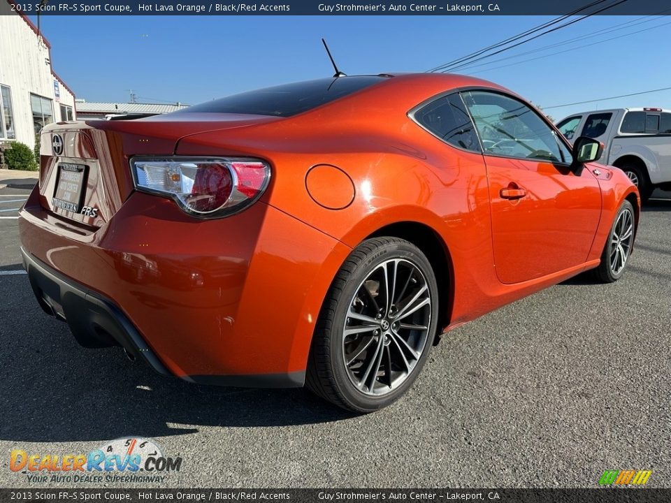 2013 Scion FR-S Sport Coupe Hot Lava Orange / Black/Red Accents Photo #6