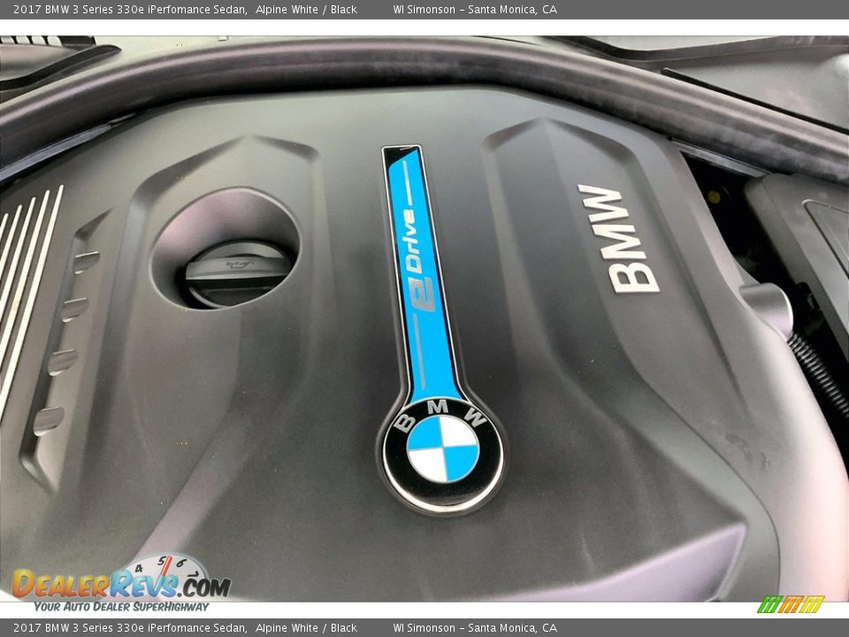 2017 BMW 3 Series 330e iPerfomance Sedan Alpine White / Black Photo #32