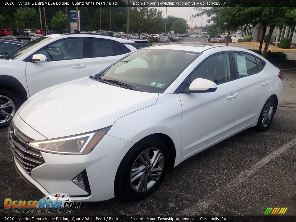 2020 Hyundai Elantra Value Edition Quartz White Pearl / Black Photo #1