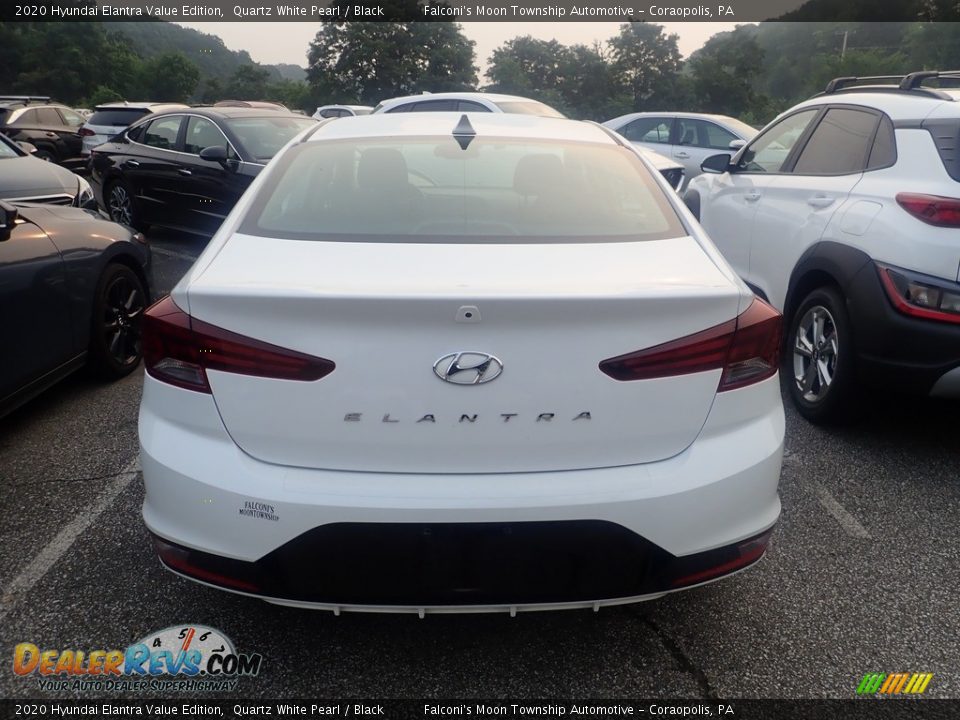 2020 Hyundai Elantra Value Edition Quartz White Pearl / Black Photo #3