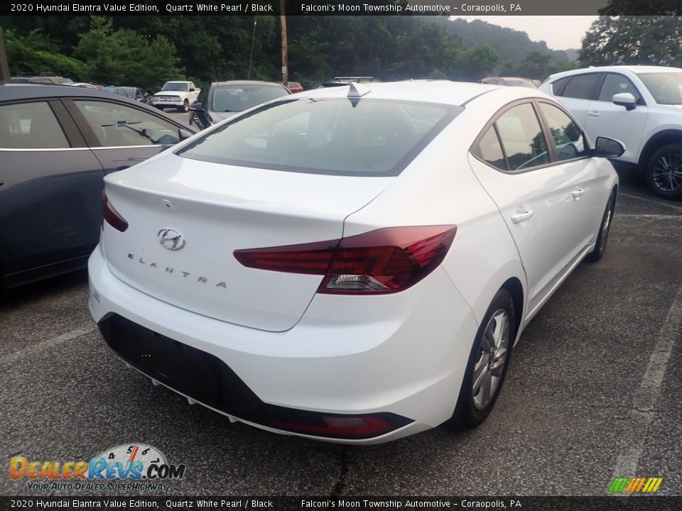 2020 Hyundai Elantra Value Edition Quartz White Pearl / Black Photo #4