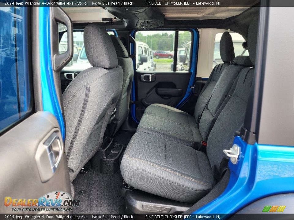 2024 Jeep Wrangler 4-Door Willys 4xe Hybrid Hydro Blue Pearl / Black Photo #7
