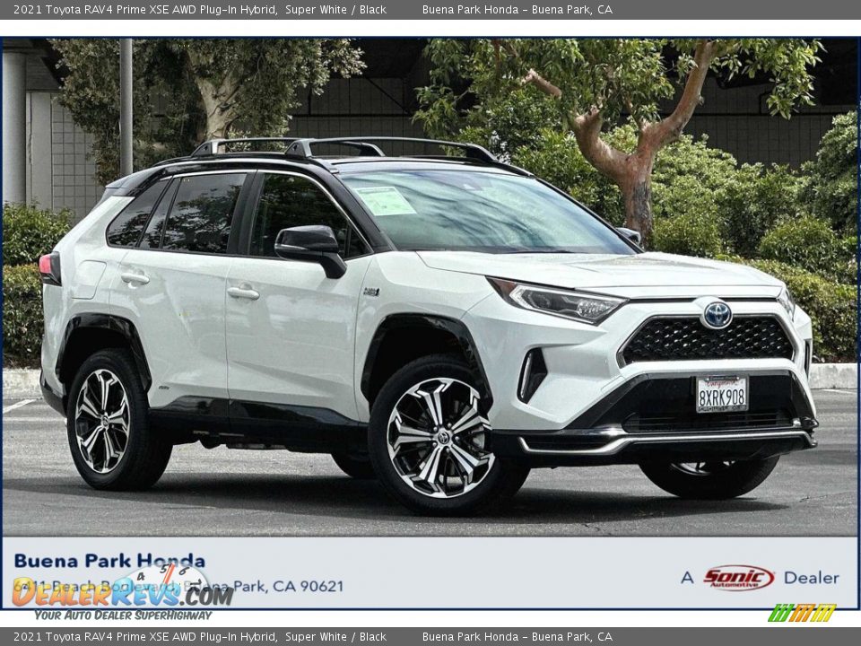 2021 Toyota RAV4 Prime XSE AWD Plug-In Hybrid Super White / Black Photo #1