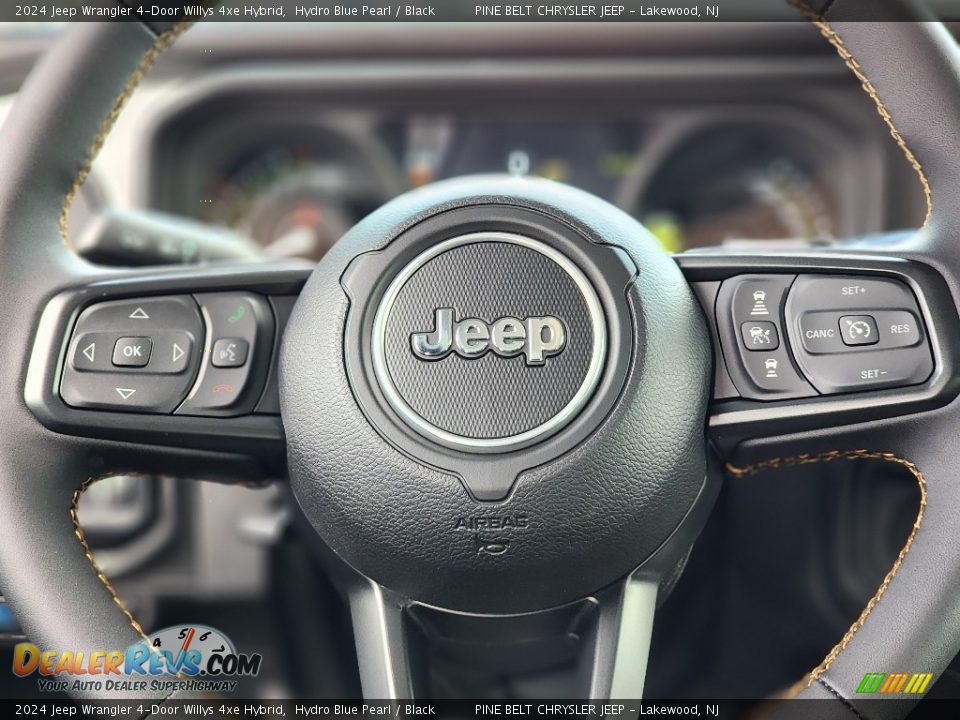 2024 Jeep Wrangler 4-Door Willys 4xe Hybrid Steering Wheel Photo #10