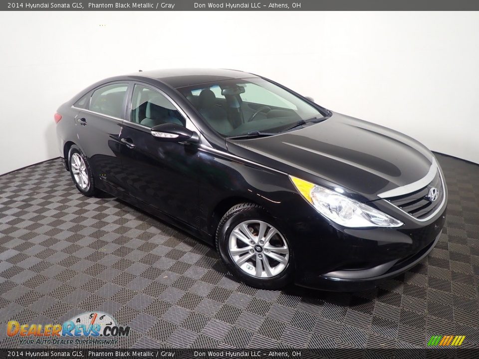 2014 Hyundai Sonata GLS Phantom Black Metallic / Gray Photo #3