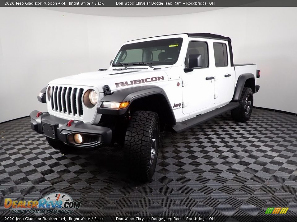 2020 Jeep Gladiator Rubicon 4x4 Bright White / Black Photo #5