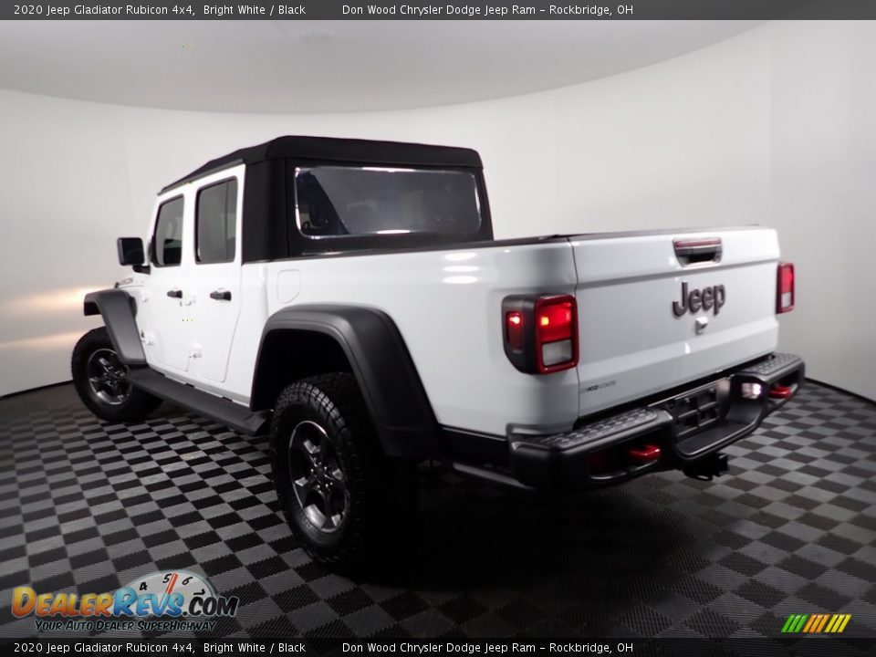 2020 Jeep Gladiator Rubicon 4x4 Bright White / Black Photo #6