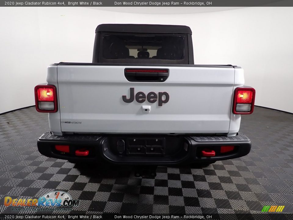 2020 Jeep Gladiator Rubicon 4x4 Bright White / Black Photo #7