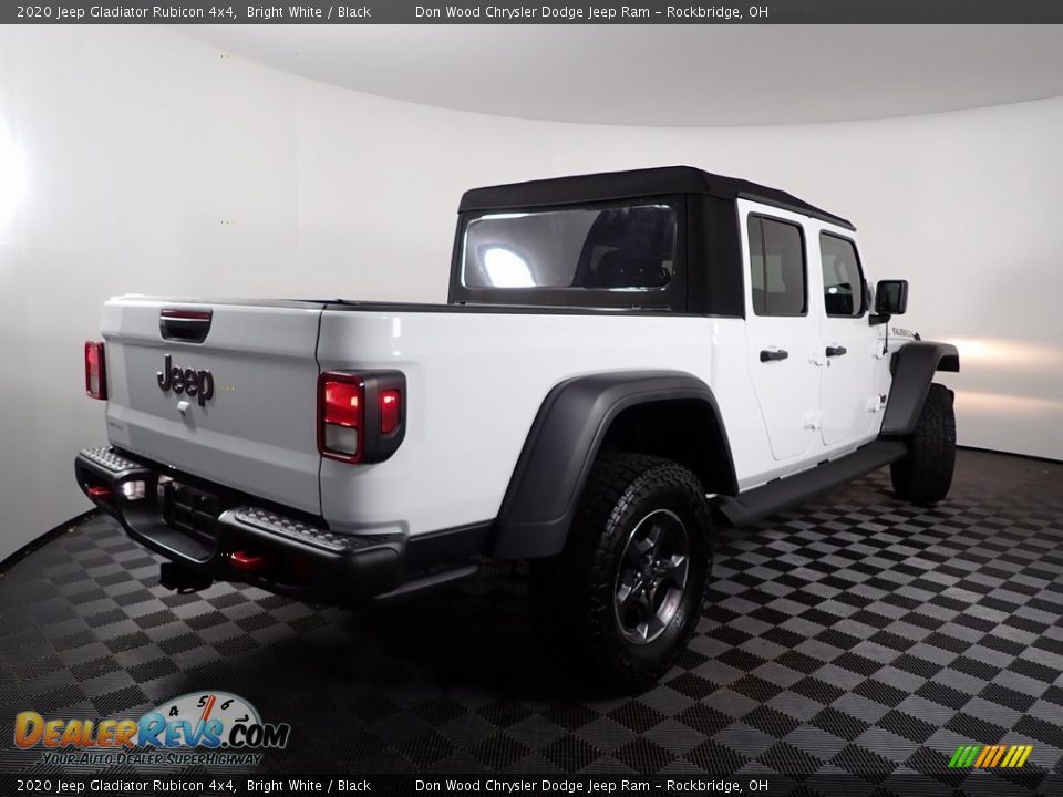 2020 Jeep Gladiator Rubicon 4x4 Bright White / Black Photo #9