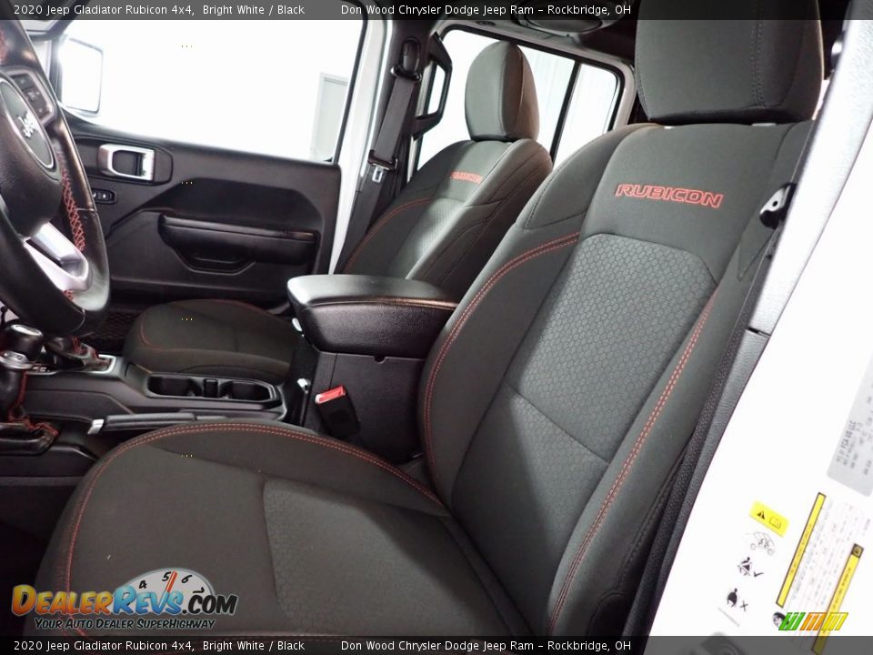 2020 Jeep Gladiator Rubicon 4x4 Bright White / Black Photo #11