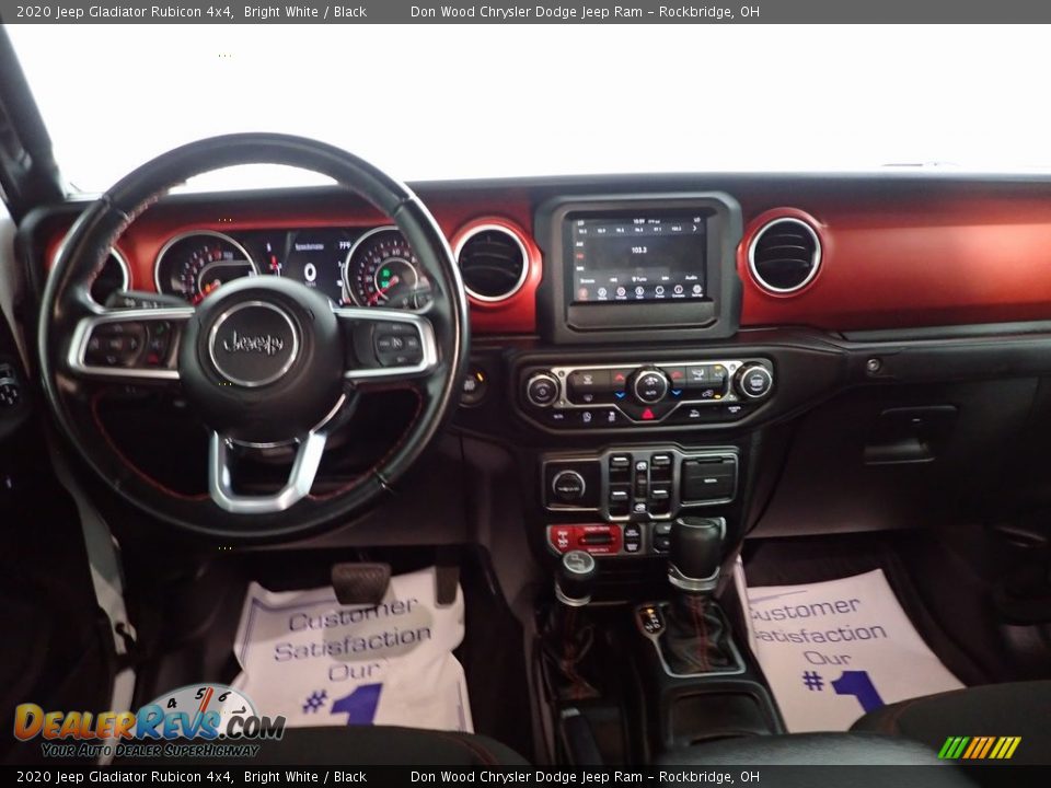2020 Jeep Gladiator Rubicon 4x4 Bright White / Black Photo #22
